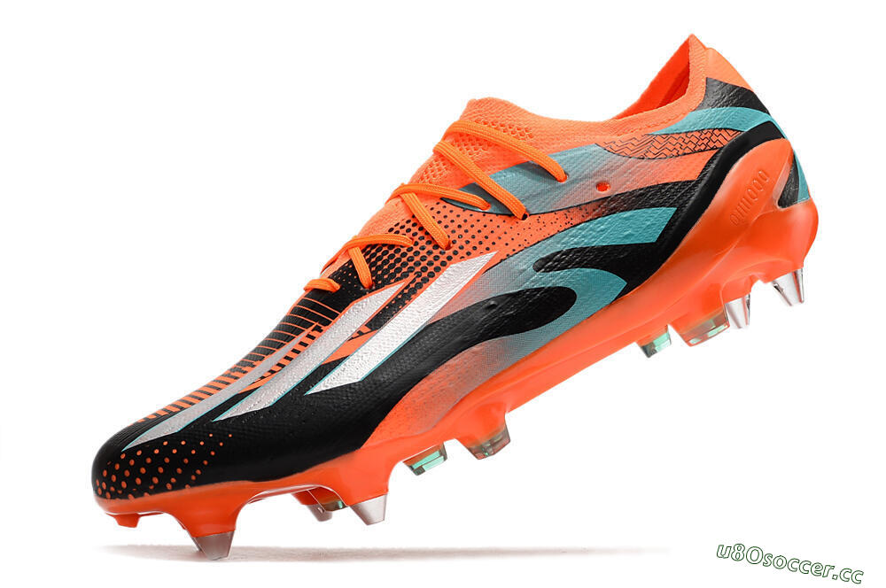 Men's Adidas X Speedportal.1 SG Soft Ground Low-Tops Football Boots - Orange/Black 5