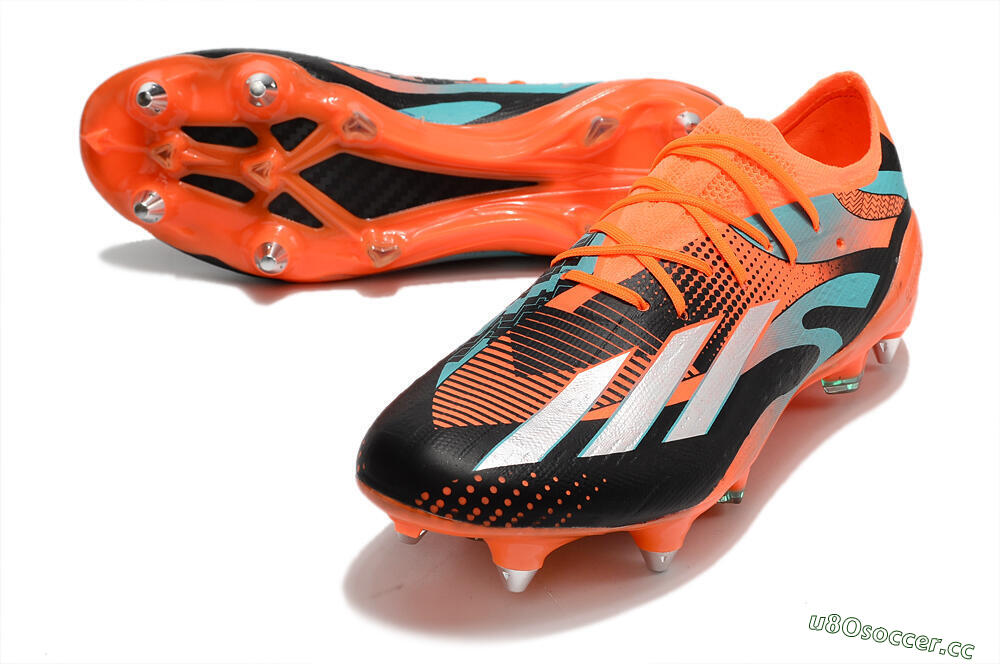 Men's Adidas X Speedportal.1 SG Soft Ground Low-Tops Football Boots - Orange/Black 3