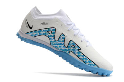 Unisex Nike Air Zoom Mercurial Vapor 15 Elite TF Artificial Turf Low-Tops Football Shoes - White/Blue/Black