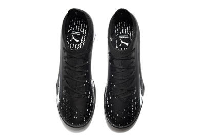 Men's Puma Ultra Ultimate TF Artificial Turf Low-Tops Football Shoes - Black/White