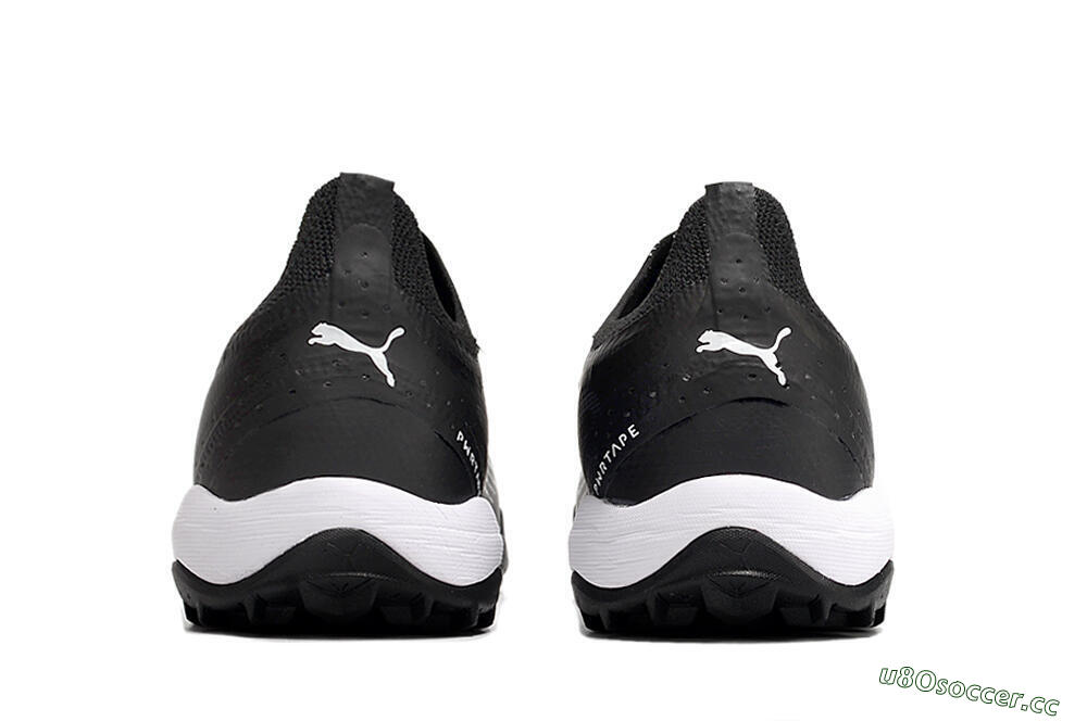 Men's Puma Ultra Ultimate TF Artificial Turf Low-Tops Football Shoes - Black/White 6