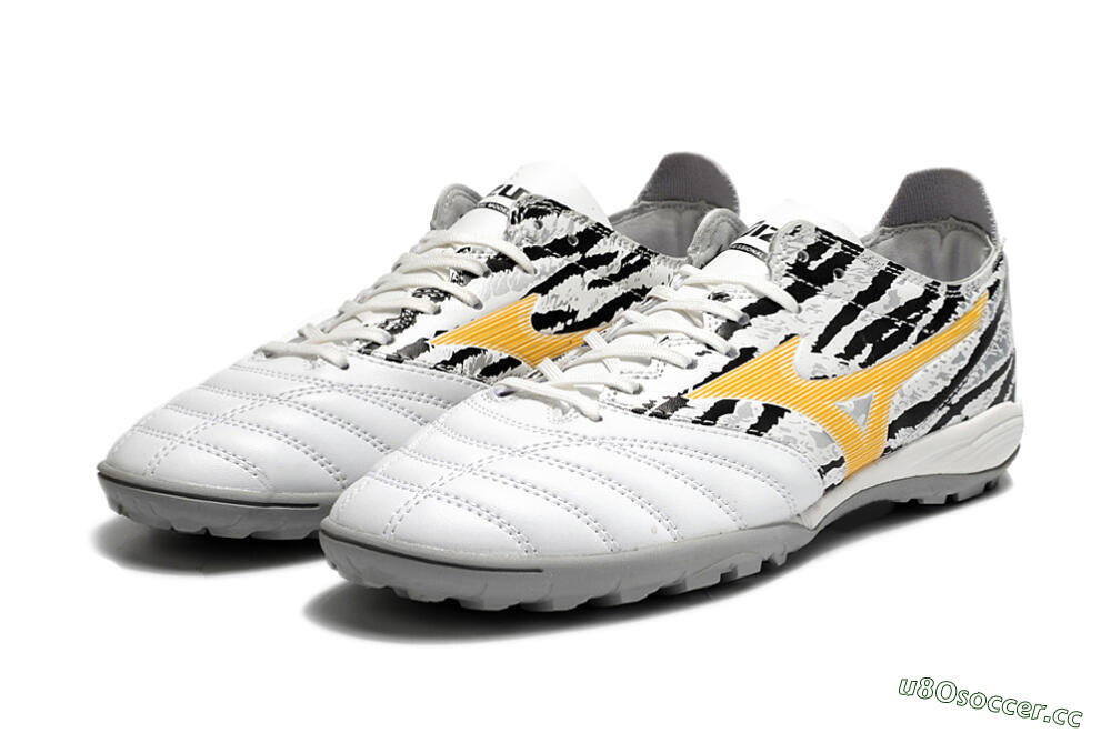 Men's Mizuno Morelia Neo 3 Pro TF Artificial Turf Low-Tops Football Shoes - White/Camo 5