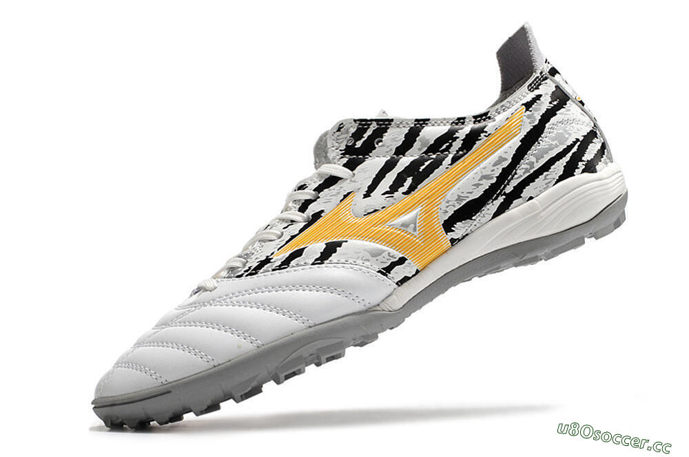 Men's Mizuno Morelia Neo 3 Pro TF Artificial Turf Low-Tops Football Shoes - White/Camo 8