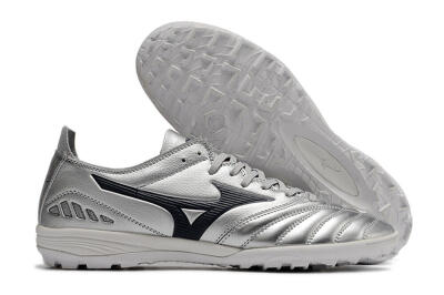 Men's Mizuno Morelia Neo 3 Pro TF Artificial Turf Low-Tops Football Shoes - Silver/Black