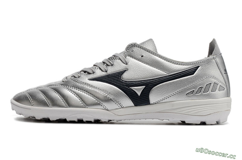 Men's Mizuno Morelia Neo 3 Pro TF Artificial Turf Low-Tops Football Shoes - Silver/Black 0
