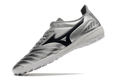 Men's Mizuno Morelia Neo 3 Pro TF Artificial Turf Low-Tops Football Shoes - Silver/Black
