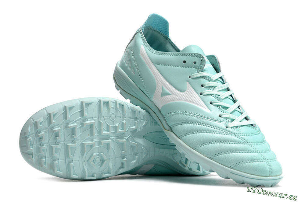 Men's Mizuno Morelia Neo 3 Pro TF Artificial Turf Low-Tops Football Shoes - Blue/White 4