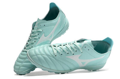 Men's Mizuno Morelia Neo 3 Pro TF Artificial Turf Low-Tops Football Shoes - Blue/White