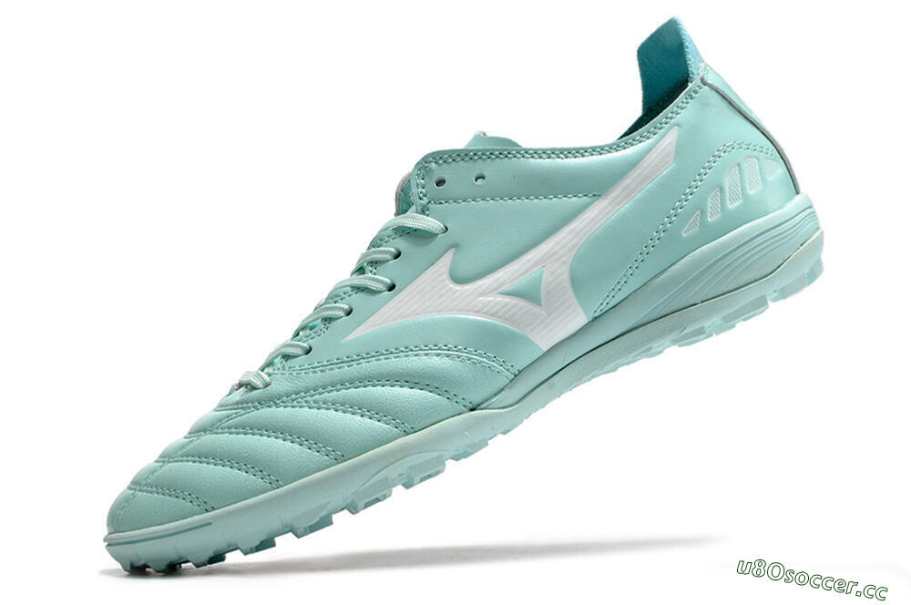 Men's Mizuno Morelia Neo 3 Pro TF Artificial Turf Low-Tops Football Shoes - Blue/White 8