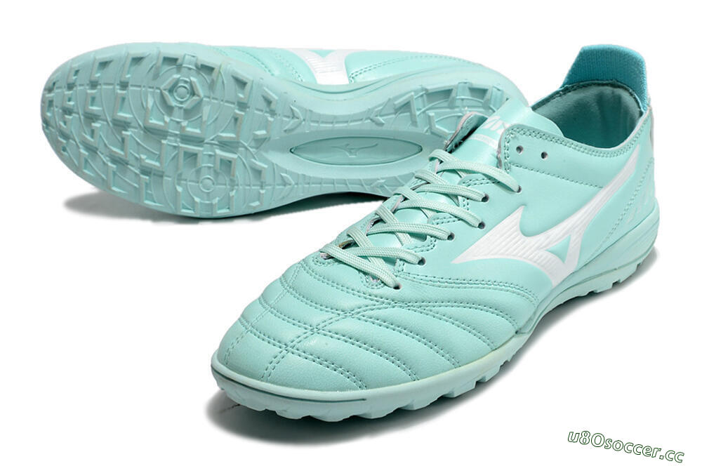Men's Mizuno Morelia Neo 3 Pro TF Artificial Turf Low-Tops Football Shoes - Blue/White 3
