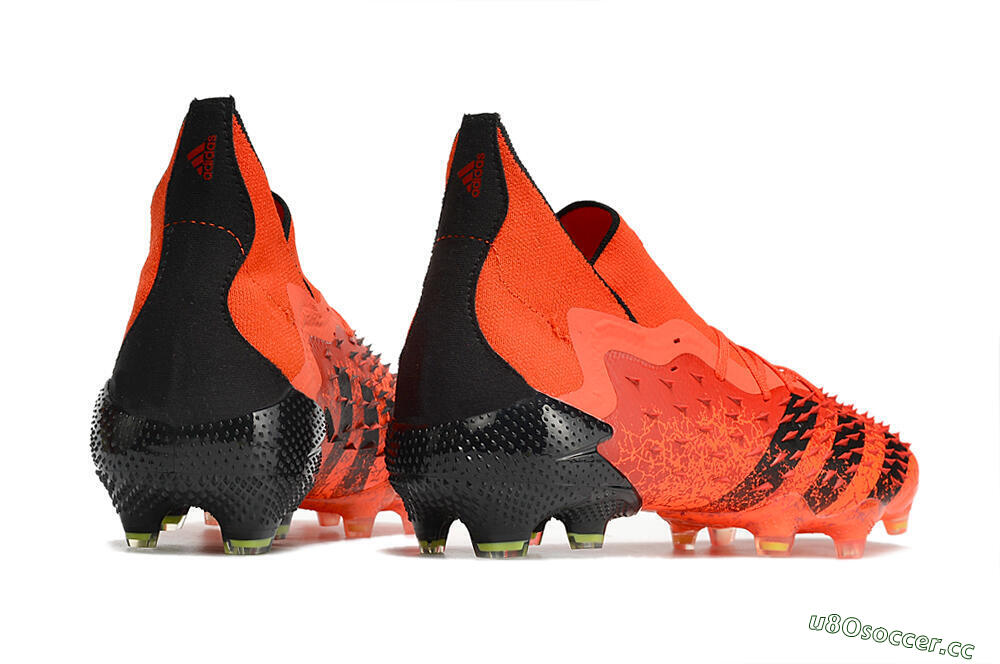 Unisex Adidas Predator Freak.1 FG Firm Ground High-Tops Football Boots - Red/Black 6