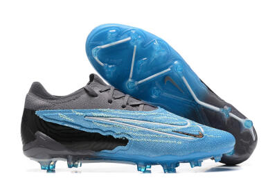 Men's Nike Phantom GX Elite FG Firm Ground Low-Tops Football Boots - Blue/Grey/White