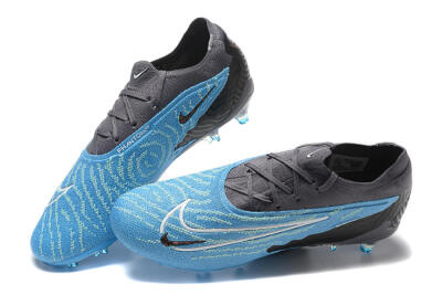 Men's Nike Phantom GX Elite FG Firm Ground Low-Tops Football Boots - Blue/Grey/White