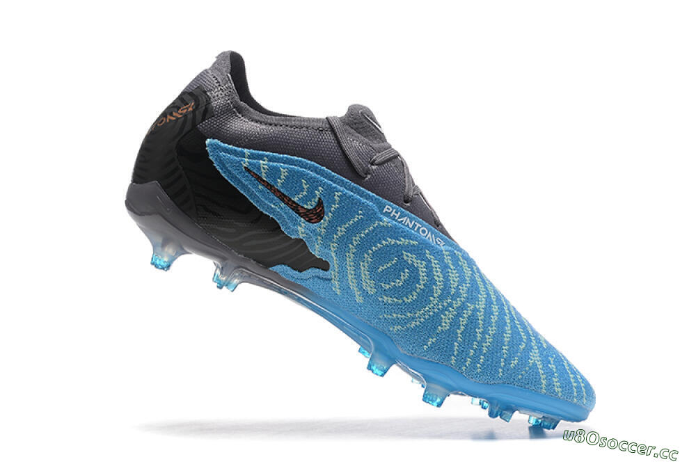 Men's Nike Phantom GX Elite FG Firm Ground Low-Tops Football Boots - Blue/Grey/White 7