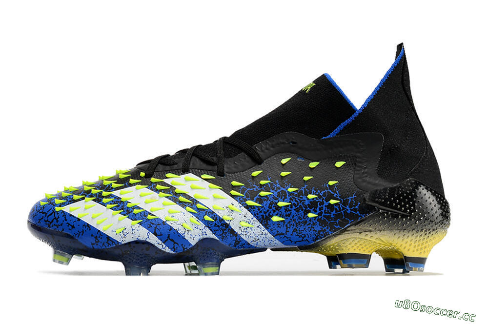 Unisex Adidas Predator Freak.1 FG Firm Ground High-Tops Football Boots - Black/Blue/White 0
