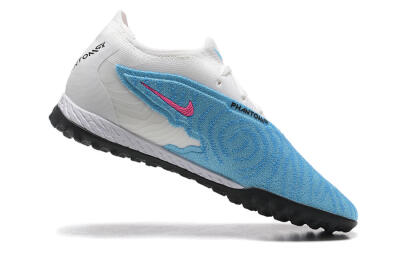 Men's Nike Phantom GX Elite TF Artificial Turf Low-Tops Football Shoes - Blue/White/Pink