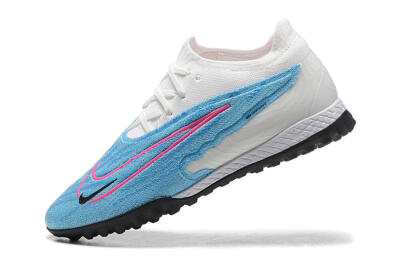 Men's Nike Phantom GX Elite TF Artificial Turf Low-Tops Football Shoes - Blue/White/Pink