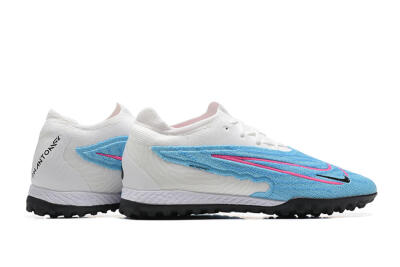 Men's Nike Phantom GX Elite TF Artificial Turf Low-Tops Football Shoes - Blue/White/Pink