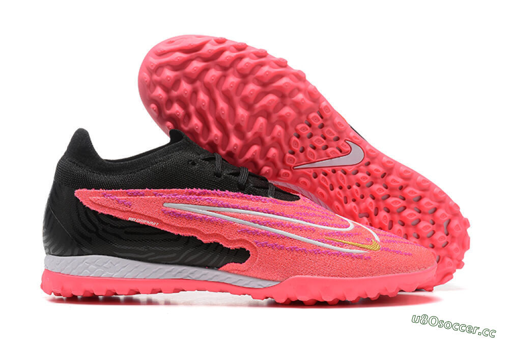 Men's Nike Phantom GX Elite TF Artificial Turf Low-Tops Football Shoes - Red/Black/White 2