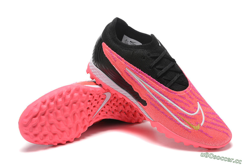 Men's Nike Phantom GX Elite TF Artificial Turf Low-Tops Football Shoes - Red/Black/White 4