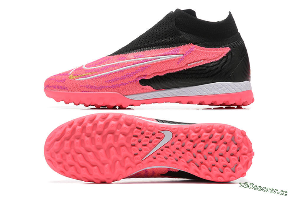 Men's Nike Phantom GX Elite DF TF Artificial Turf High-Tops Football Shoes - Red/Black/White 1