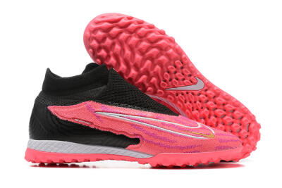 Men's Nike Phantom GX Elite DF TF Artificial Turf High-Tops Football Shoes - Red/Black/White