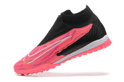Men's Nike Phantom GX Elite DF TF Artificial Turf High-Tops Football Shoes - Red/Black/White