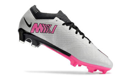 Men's Nike Mercurial Vapor 15 Elite FG Firm Ground Low-Tops Football Boots - Silver/Black/Pink