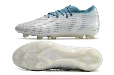 Men's Adidas X Speedportal.1 2022 World Cup FG Firm Ground Low-Tops Football Boots - White/Blue