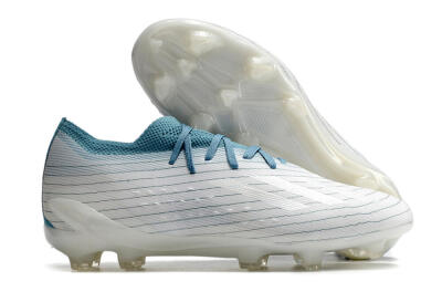 Men's Adidas X Speedportal.1 2022 World Cup FG Firm Ground Low-Tops Football Boots - White/Blue