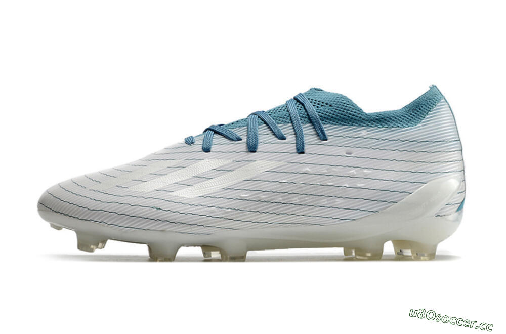 Men's Adidas X Speedportal.1 2022 World Cup FG Firm Ground Low-Tops Football Boots - White/Blue 0