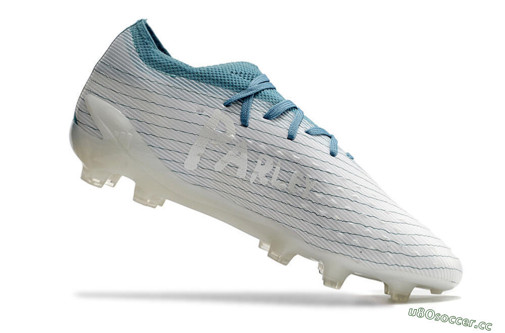 Men's Adidas X Speedportal.1 2022 World Cup FG Firm Ground Low-Tops Football Boots - White/Blue 4