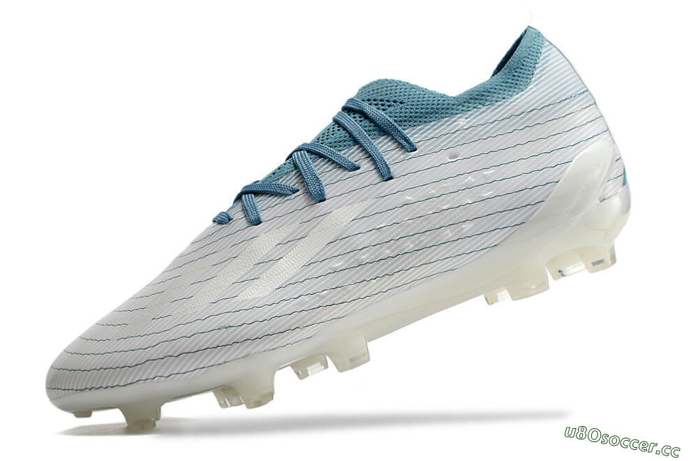 Men's Adidas X Speedportal.1 2022 World Cup FG Firm Ground Low-Tops Football Boots - White/Blue 5