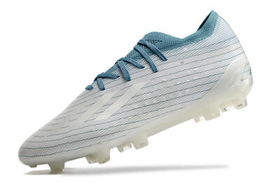 Men's Adidas X Speedportal.1 2022 World Cup FG Firm Ground Low-Tops Football Boots - White/Blue