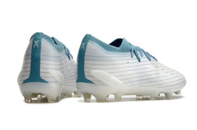 Men's Adidas X Speedportal.1 2022 World Cup FG Firm Ground Low-Tops Football Boots - White/Blue