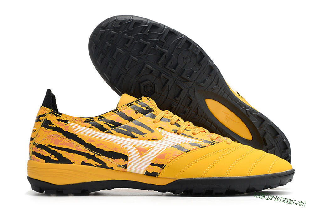 Men's Mizuno Morelia Neo 3 Pro TF Artificial Turf Low-Tops Football Shoes - Yellow/White/Black 2