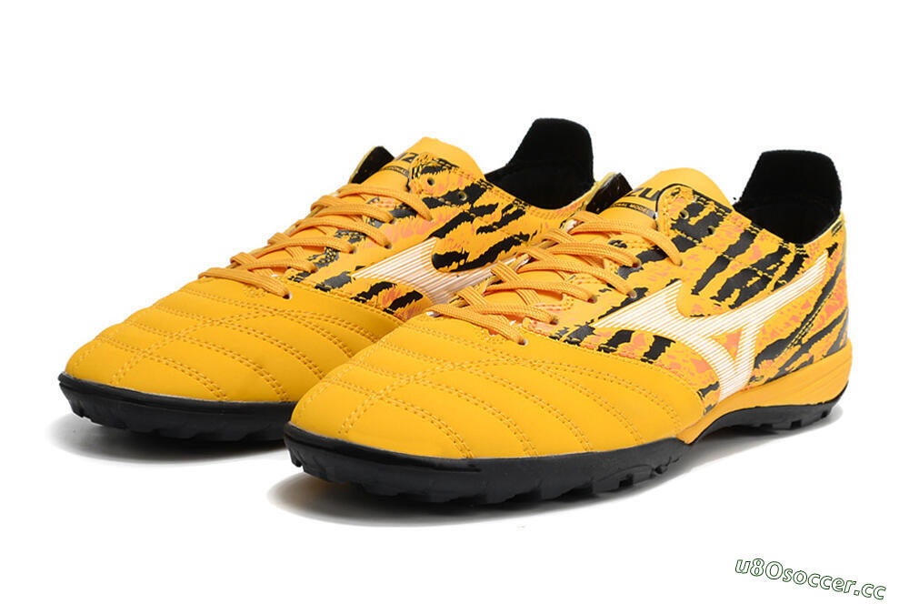 Men's Mizuno Morelia Neo 3 Pro TF Artificial Turf Low-Tops Football Shoes - Yellow/White/Black 5