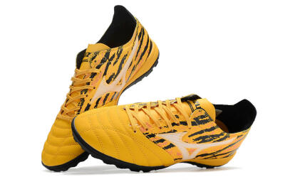 Men's Mizuno Morelia Neo 3 Pro TF Artificial Turf Low-Tops Football Shoes - Yellow/White/Black