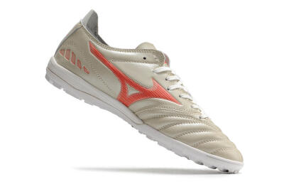 Men's Mizuno Morelia Neo 3 Pro TF Artificial Turf Low-Tops Football Shoes - White/Red