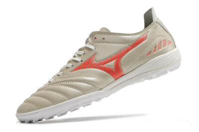 Men's Mizuno Morelia Neo 3 Pro TF Artificial Turf Low-Tops Football Shoes - White/Red