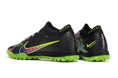 Men's Nike Air Zoom Mercurial Vapor 15 Elite TF Artificial Turf Low-Tops Football Shoes - Black/Green/Pink