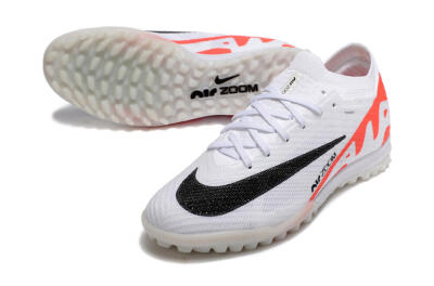 Men's Nike Air Zoom Mercurial Vapor 15 Elite TF Artificial Turf Low-Tops Football Shoes - White/Black/Red