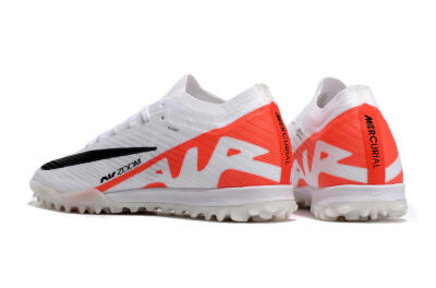 Men's Nike Air Zoom Mercurial Vapor 15 Elite TF Artificial Turf Low-Tops Football Shoes - White/Black/Red