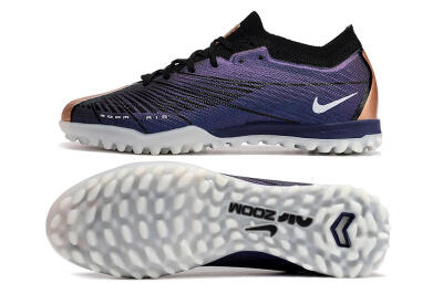 Men's Nike Air Zoom Mercurial Vapor 15 Elite TF Artificial Turf Low-Tops Football Shoes - Purple/Black