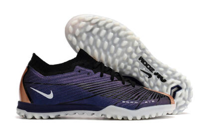 Men's Nike Air Zoom Mercurial Vapor 15 Elite TF Artificial Turf Low-Tops Football Shoes - Purple/Black