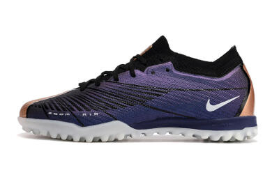 Men's Nike Air Zoom Mercurial Vapor 15 Elite TF Artificial Turf Low-Tops Football Shoes - Purple/Black