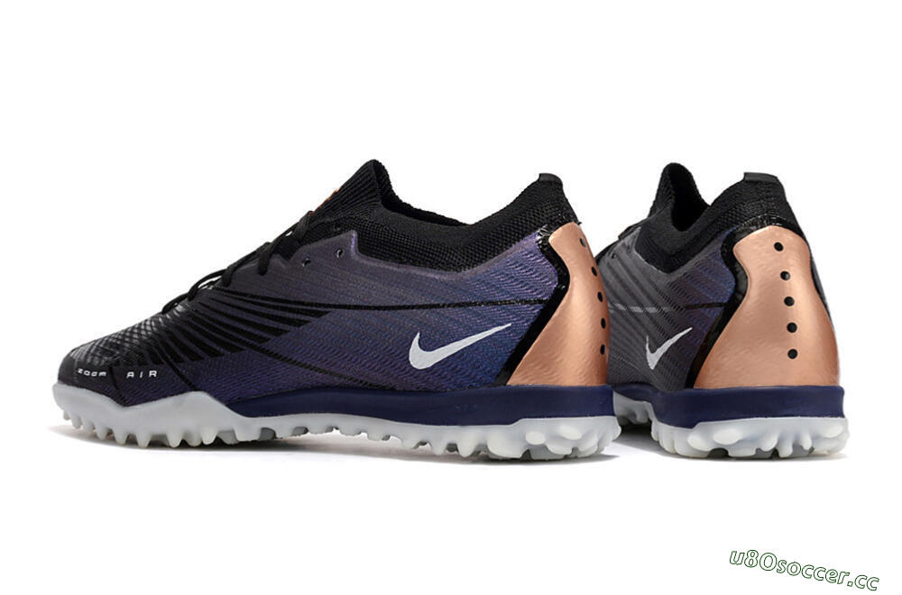 Men's Nike Air Zoom Mercurial Vapor 15 Elite TF Artificial Turf Low-Tops Football Shoes - Purple/Black 5