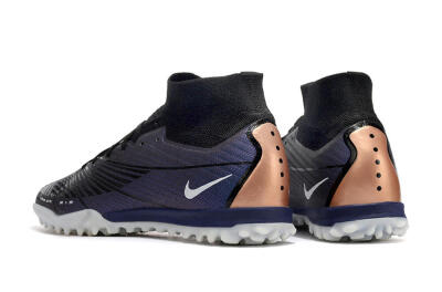Unisex Nike Air Zoom Mercurial Superfly 9 Elite TF Artificial Turf High-Tops Football Shoes - Purple/Black