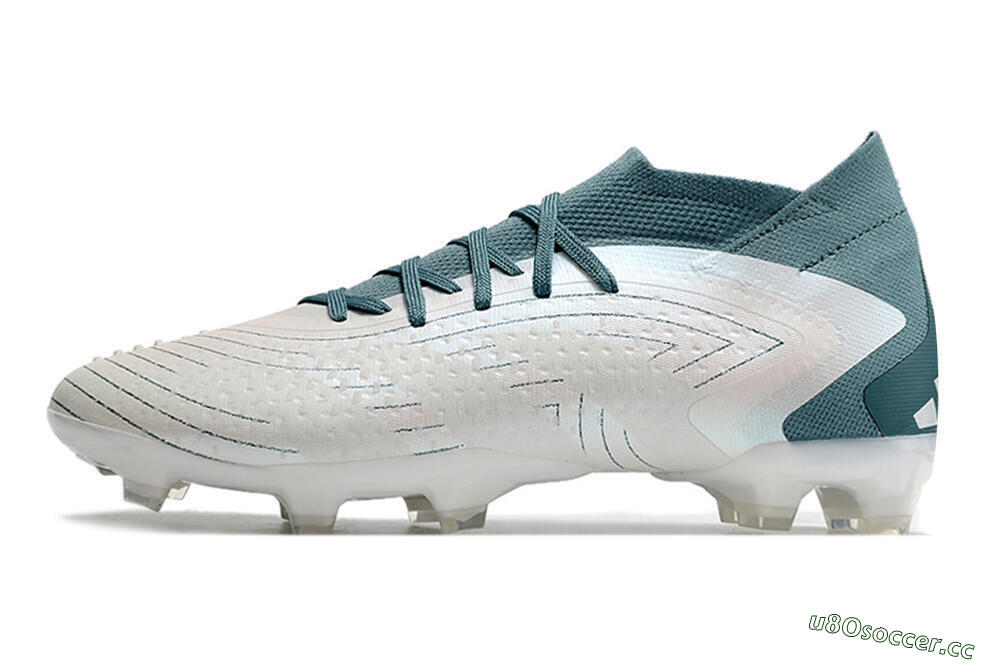 Unisex Adidas Predator Accuracy 23.1 FG Firm Ground Low-Tops Football Boots - White/Green 0