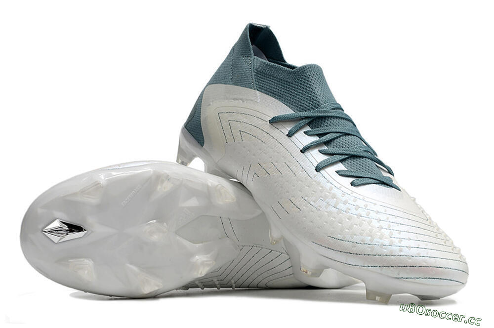 Unisex Adidas Predator Accuracy 23.1 FG Firm Ground Low-Tops Football Boots - White/Green 3